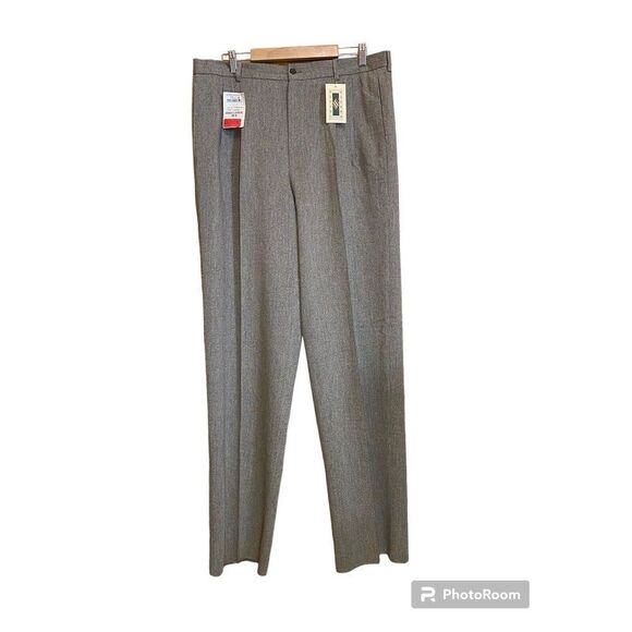 Joseph Abboud Pants, Men's Size 38/ CRMWool Blend, Flat Front.